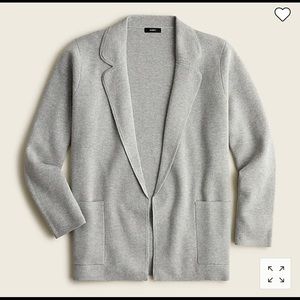 NWOT JCrew grey sweater blazer, never worn, size S
